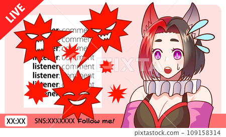 VTuber 在直播中講話的插圖 VTuber 在直播中講話的插圖 109158314