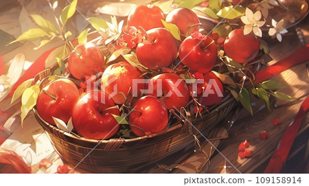 [AI generated image] Apple in the basket 5 109158914