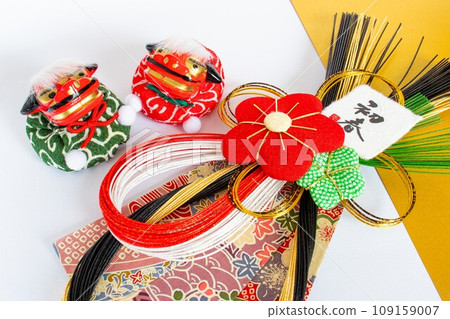 New Year's card material New Year's card material 109159007