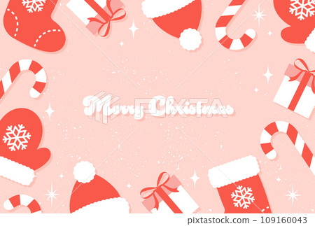 Background illustration of various Christmas icons 109160043