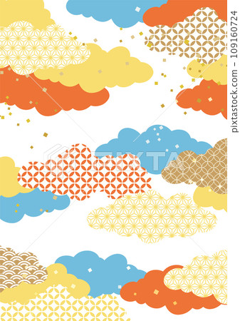 New Year New Year's card material background illustration 109160724