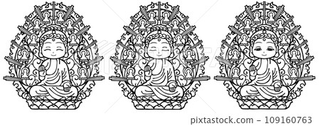 套裝,Biroshana Nyorai,單色 套裝,Biroshana Nyorai,單色 109160763