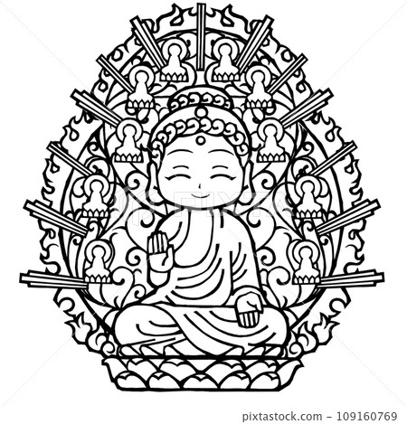 Biroshana Nyorai (lol, monochrome) Biroshana Nyorai (lol, monochrome) 109160769