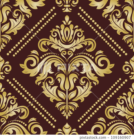 Classic Seamless Fine Pattern With Arabesques Classic Seamless Fine Pattern With Arabesques 109160907