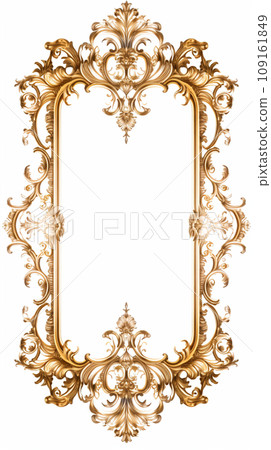 Retro and gorgeous decorative frame AI image 109161849