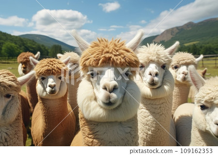 Many alpacas AI-generated images AI images 109162353