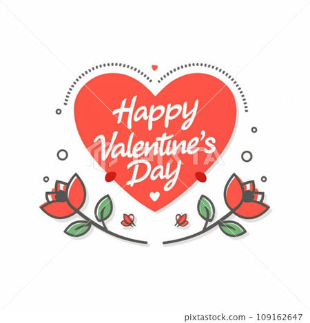 Valentines Day heart vector illustration Valentines Day heart vector illustration 109162647