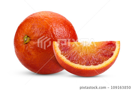 red blood orange on white background 109163850