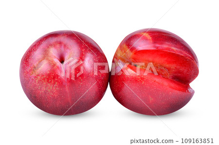 plum isolated on white background 109163851