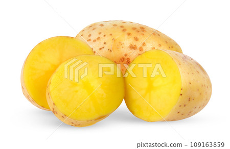 potatoes on white background potatoes on white background 109163859