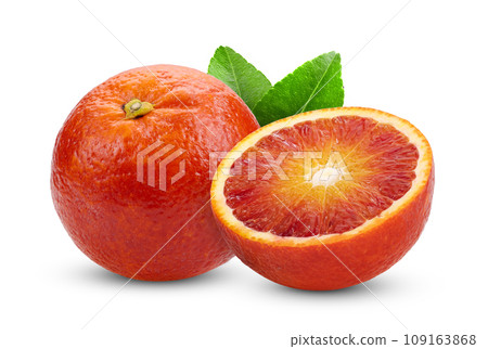 red blood orange on white background 109163868