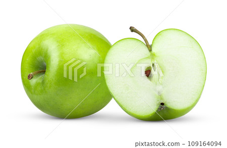 green apple isolated on white background green apple isolated on white background 109164094
