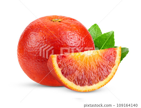 blood orange on white background 109164140