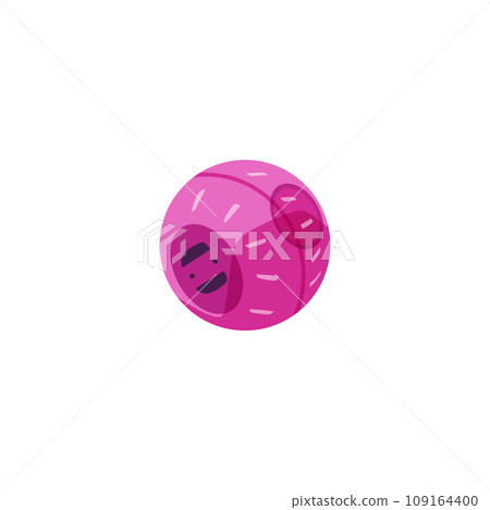 Rubber ball for pets such as dogs or rodents, flat vector illustration isolated. 109164400