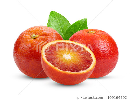 red blood orange on white background 109164592