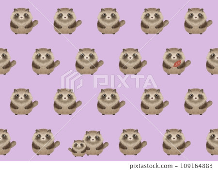 浣熊無縫模式 A-4 浣熊無縫模式 A-4 109164883