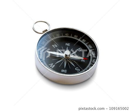 Compass with shadow isolated on white background Compass with shadow isolated on white background 109165002