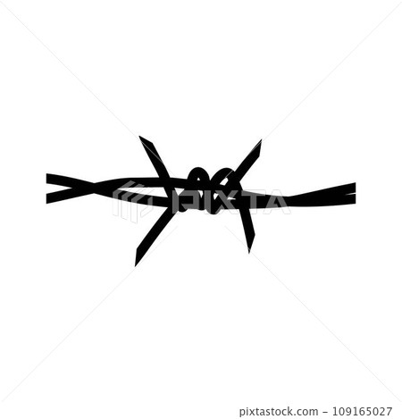 barbed wire icon illustration design 109165027