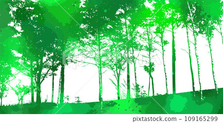 Park green trees. hand drawing. Not AI. Vector illustration Park green trees. hand drawing. Not AI. Vector illustration 109165299
