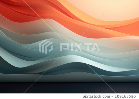 Abstract futuristic orange blue white background in the form of waves for presentations Abstract futuristic orange blue white background in the form of waves for presentations 109165580