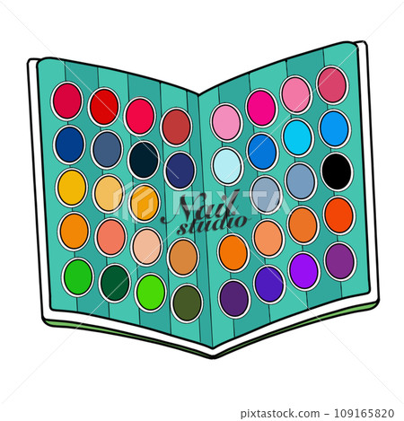 Hand hold pedicure and manicure samples 109165820