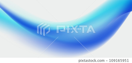 The big blue flow of wavy lines Background. Digital technology blue wavy line. Banner vector 109165951