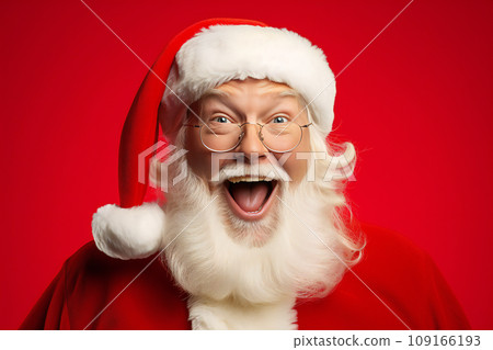 AI 生成的聖誕老人高興得爆炸的肖像 109166193