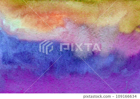 Purple green watercolor background texture 109166634