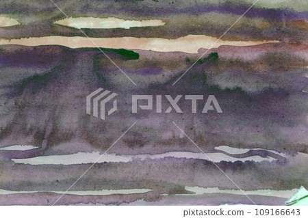 Striped purple -gray watercolor background texture Striped purple -gray watercolor background texture 109166643