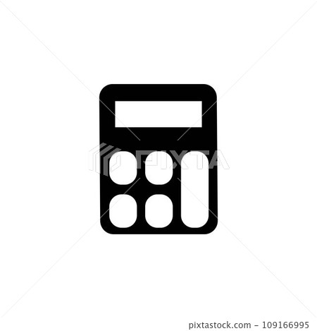 simple calculator icon illustration design simple calculator icon illustration design 109166995