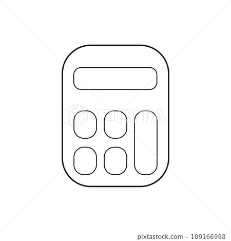 simple calculator icon illustration design simple calculator icon illustration design 109166998