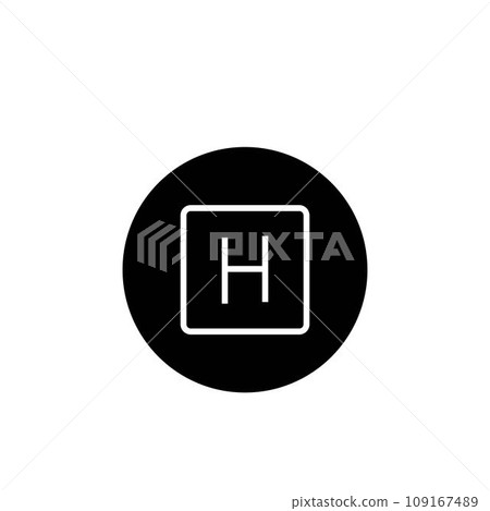 simple hydrogen logo illustration design simple hydrogen logo illustration design 109167489