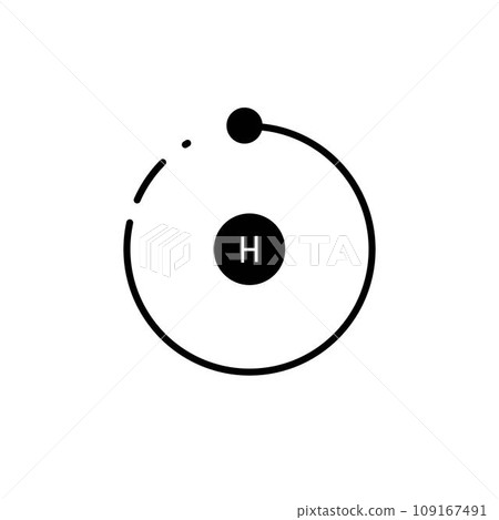 simple hydrogen logo illustration design simple hydrogen logo illustration design 109167491