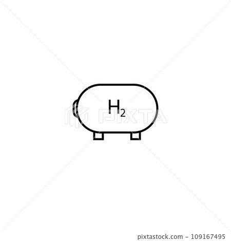 simple hydrogen logo illustration design simple hydrogen logo illustration design 109167495