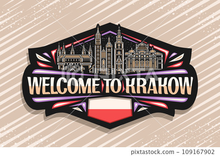 Vector logo for Krakow 109167902