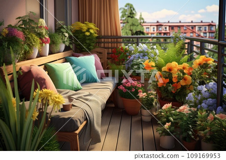 Transform Your Balcony With Creative Garden Ideas 109169953