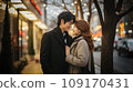 Japanese couple spending Christmas 109170431