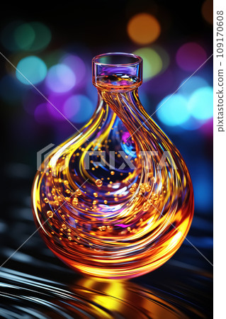 Colorful glass decanter. AI generation Colorful glass decanter. AI generation 109170608