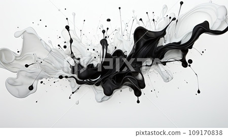 India ink brush material 109170838