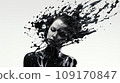 India ink brush material 109170847