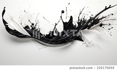 India ink brush material 109170849