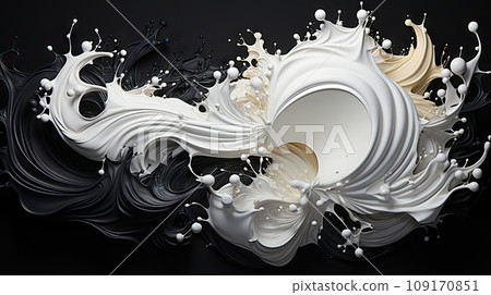 India ink brush material 109170851