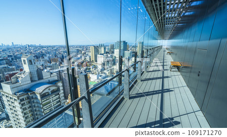 Kawasaki City Hall New Main Building - Cityscape seen from the sky deck [Kawasaki City, Kanagawa Prefecture] 109171270
