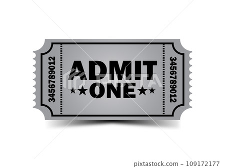 Admit one ticket icon Admit one ticket icon 109172177