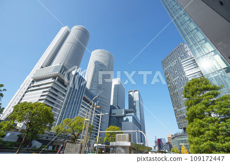Building district in front of Nagoya station 109172447