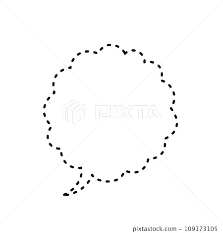 simple fluffy speech bubble simple fluffy speech bubble 109173105