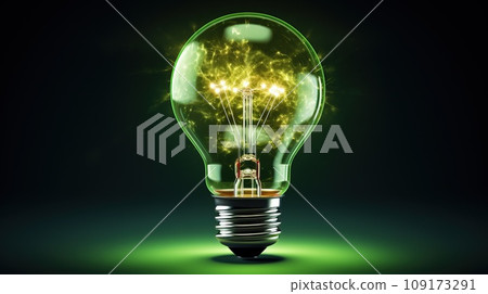Concept new idea. Green energy Concept new idea. Green energy 109173291