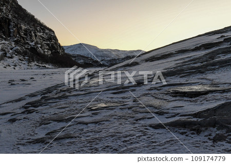 Norwegian winter landscape 109174779