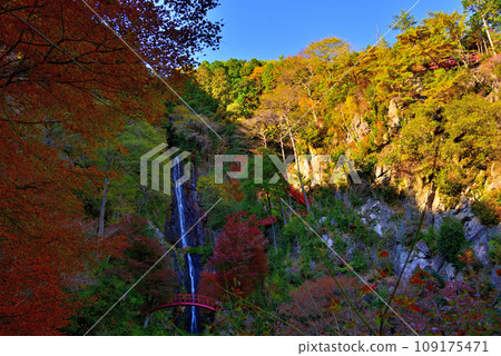 岐阜縣加茂郡八百津町秋天的五方瀑布 岐阜縣加茂郡八百津町秋天的五方瀑布 109175471