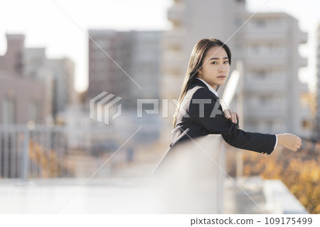 High school girl looking at camera 109175499